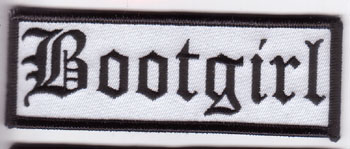 Bootgirl embroidered patch