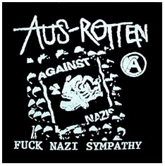 Aus Rotten- Fuck Nazi Sympathy back patch (bp297)
