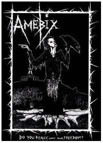 Amebix- Do You Really Want Your Freedom? (Crow Man) back patch (bp571)