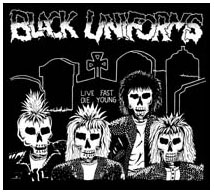 Black Uniforms- Band As Skeletons back patch (bp573)