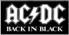 AC/DC- Back in Black cloth patch (cp499)
