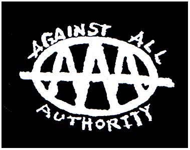 Against All Authority- Logo cloth patch (cp843)