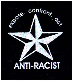 Anti-Racist, Expose Confront Act cloth patch (cp852)