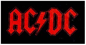 AC/DC- Red Logo cloth patch (cp909)