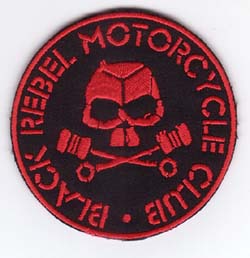 Black Rebel Motorcycle Club- Skull & Gears embroidered patch