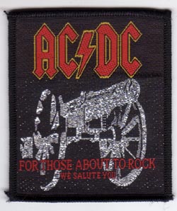 AC/DC- For Those About To Rock embroidered patch