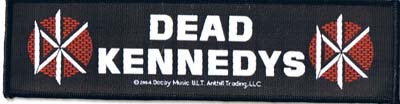 Dead Kennedys- Logo With DK Symbols On A Long embroidered patch