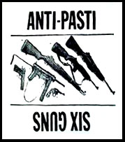 Anti Pasti- Six Guns back patch (bp24)