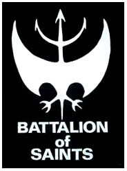 Battalion Of Saints- Bat back patch (bp35)