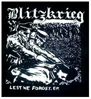 Blitzkrieg- Lest We Forget back patch (bp40)