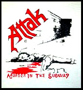 Attak- Murder In The Subway back patch (bp32)
