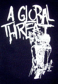 A Global Threat- Spray Paint back patch (bp763)