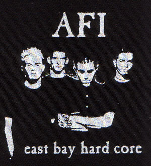 AFI- East Bay Hardcore cloth patch (cp1016)