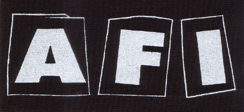 AFI- Hostage Letter Logo cloth patch (cp987)