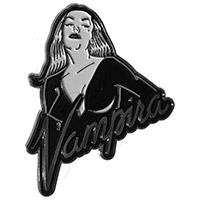 Vampira Portrait Logo Enamel Pin from Kreepsville 666 (MP217)