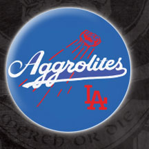 Aggrolites- Dodger Logo (Blue) pin (pin290)