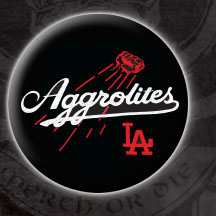 Aggrolites- Dodger Logo (Black) pin (pin289)