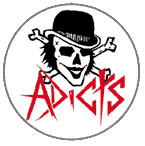 Adicts- Skull & Bones pin (pin112)