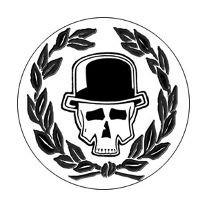 Adicts- Skull And Wreath pin (pin215)