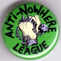 Anti Nowhere League- Spiked Fist (Green) pin (pin571)