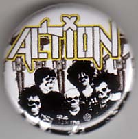 Action- Skull face Band pin (pin778)