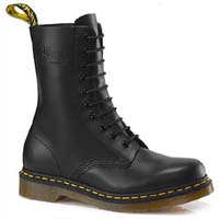 10 Eye Black Smooth Dr. Martens Boot