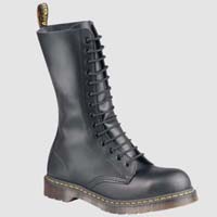 14 Eye Black Fine Haircell Steel Toe Dr. Martens Boots