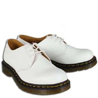 3 Eye White Smooth Dr. Martens Shoes