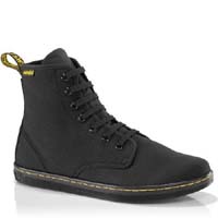 7 Eye Black Canvas Shoreditch Girls Boot by Dr. Martens