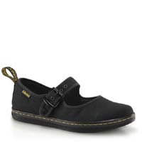 Carnaby Canvas Mary Janes by Dr. Martens- Black
