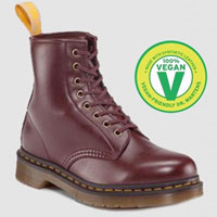 8 Eye Cherry Vegan Dr. Martens Boots