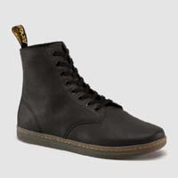 Tobias 8 Eye Split Greasy (Suede) Dr. Martens Boots- Black