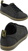 Rylee 5 Eye Black Greasy Dr. Martens Sneaker