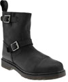 Asher Dr. Martens Boots (Low Biker Boot)- Black
