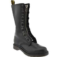 Rimba Dr. Martens Boots (14 Eye Zip Boot)- Black Smooth