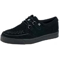 Black Suede Creeper Style Sneaker by Tredair UK