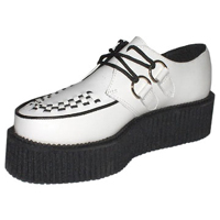 White Leather Mondo Sole Creeper by Tred Air UK