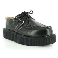 Black Leather Lo Sole Creeper by Tred Air UK