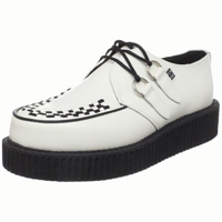 White Leather Lo Sole Creeper by Tred Air UK