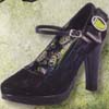 Black Lace Starlet Girls Heel With Frankie Cameo by Tred Air UK (Sale price!)