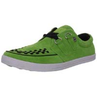 Neon Green Rocker Creeper Style Sneaker by Tredair UK