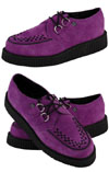 Purple Suede Lo Sole Creeper by Tred Air UK