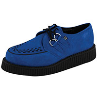 Electric Blue Suede Lo Sole Creeper by Tred Air UK