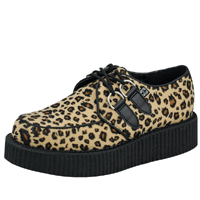 Leopard Faux Fur Lo Sole Creeper by Tred Air UK