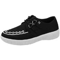 Black Twill & White Viva Creeper by Tred Air UK