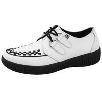 White Leather Viva Creeper by Tred Air UK