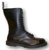 Herald in BLACK- 14 Eye Steel Toe Boot by Grinders