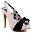 Bowed Over Platform by Iron Fist- White/Black - SALE