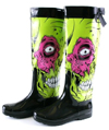 ******Zombie Stomper Rainboot Wellie in black by Iron Fist - SALE sz 5 only