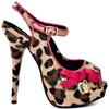 Love Bites faux fur Natural Leopard Platform by Iron Fist - SALE